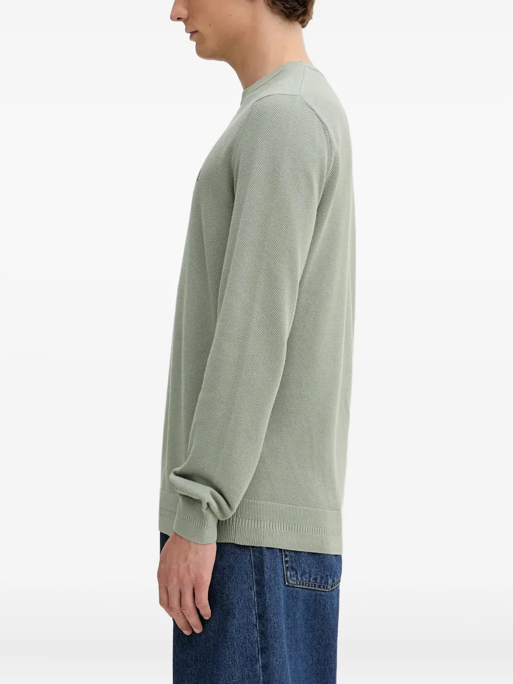 Fred Perry logo-embroidered sweater - Groen