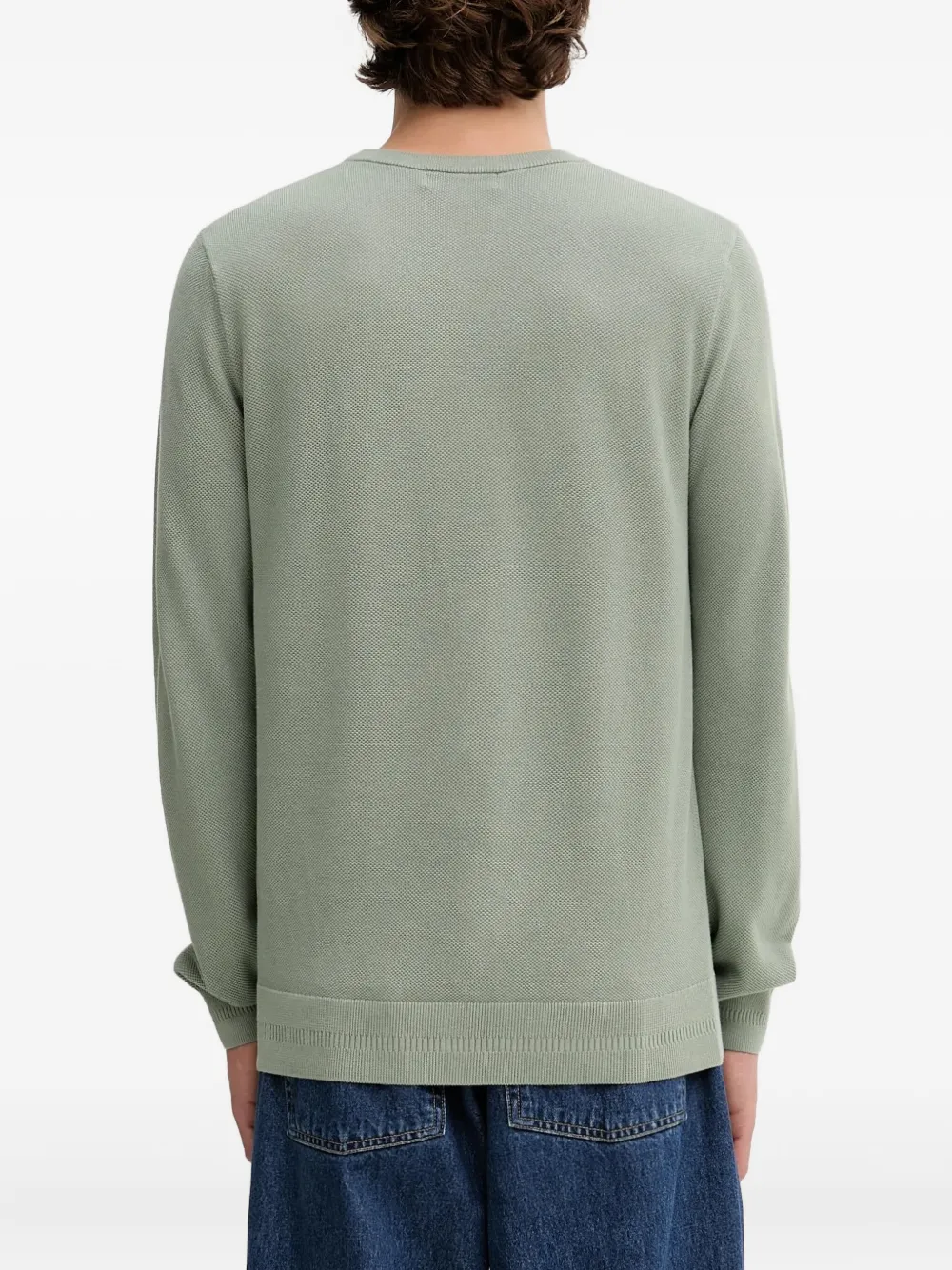 Fred Perry Logo-embroidered Sweater In Green