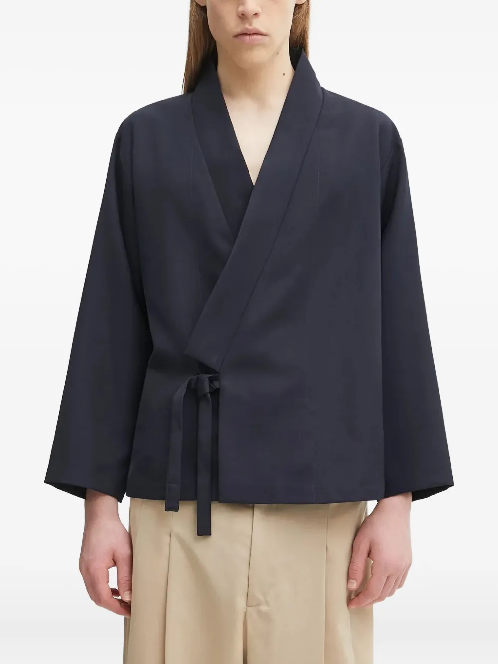 Kenzo chamarra con moño en la cintura | azul | Image 1