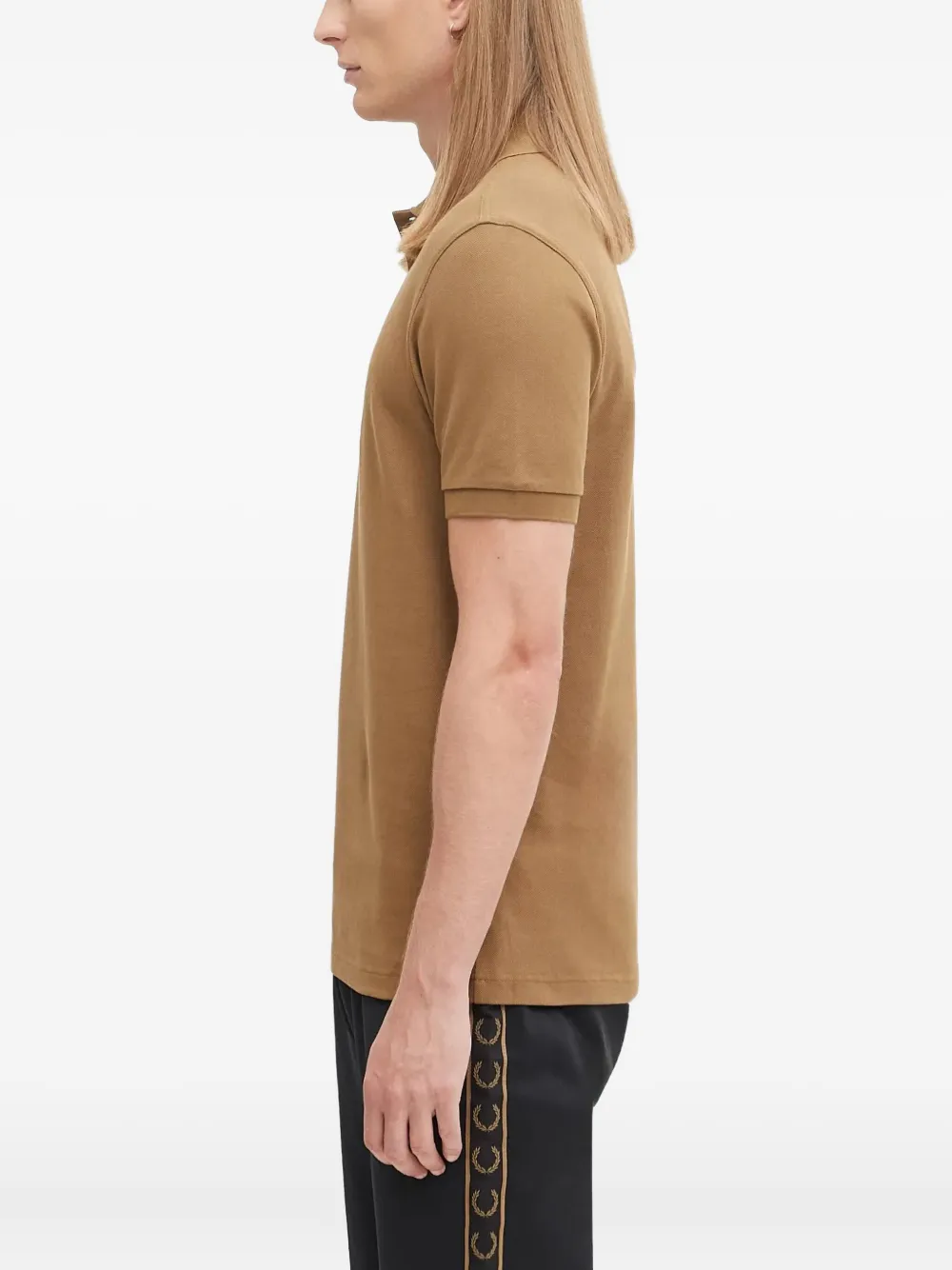 Fred Perry logo-embroidered polo shirt - Bruin