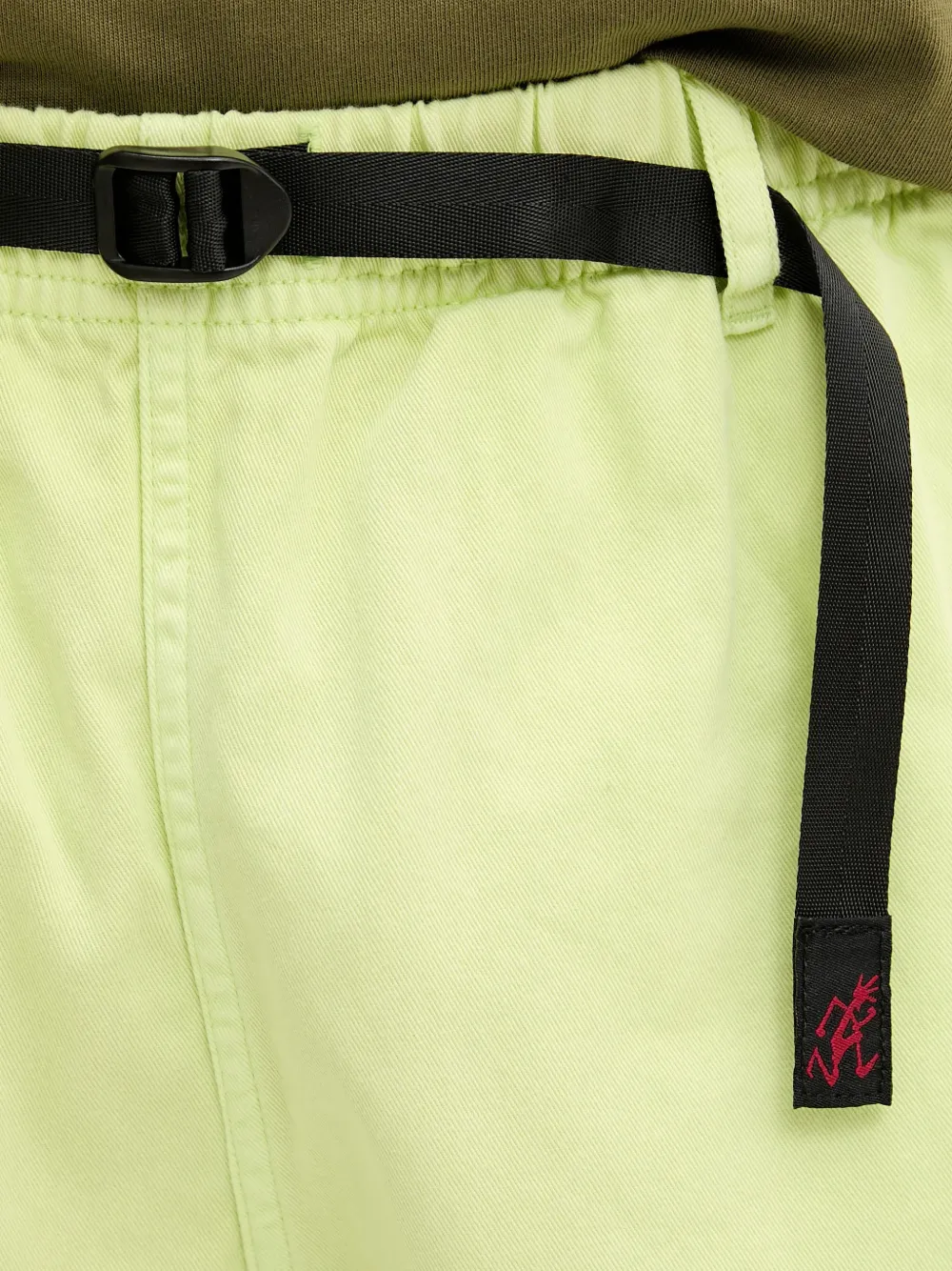 Gramicci Shorts met ceintuur Groen