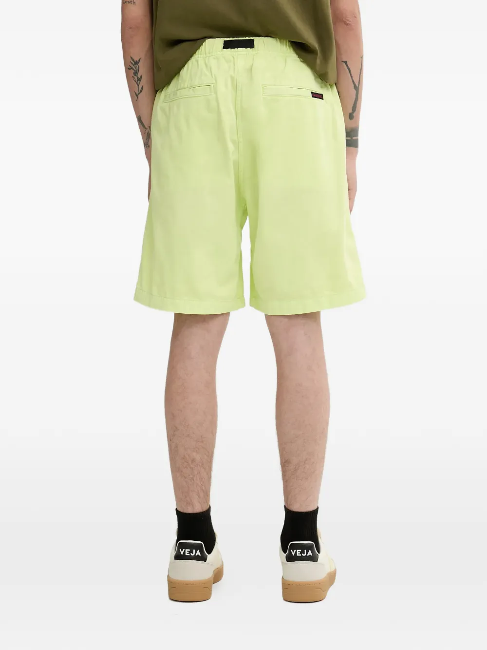 Gramicci Shorts met ceintuur Groen