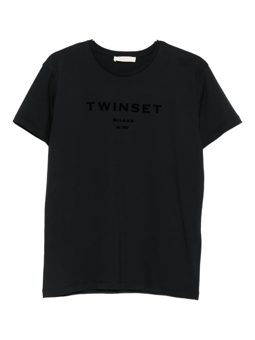 Twinset Logo-detail T-shirt In Black