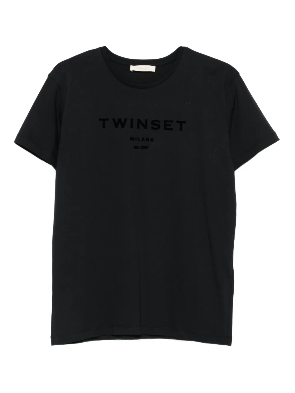TWINSET logo-detail T-shirt | Black | Image 1