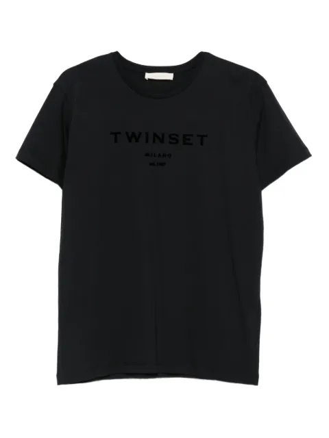 TWINSET playera con detalle del logo