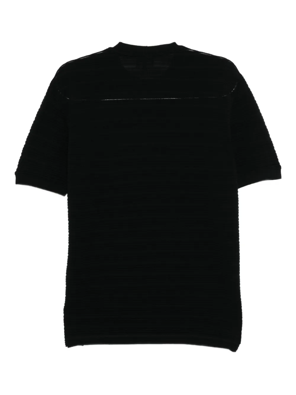 Giorgio Armani Wollen T-shirt - Zwart