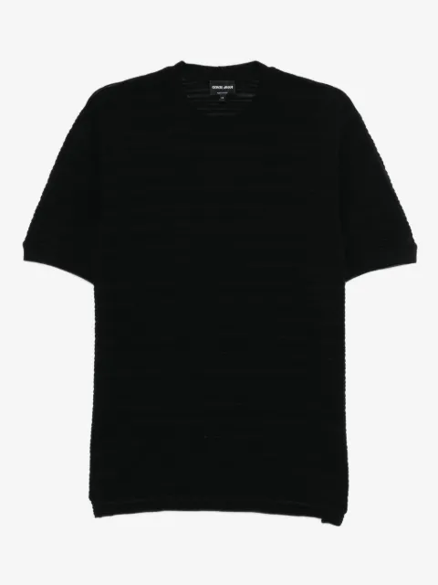 Giorgio Armani striped wool T-shirt