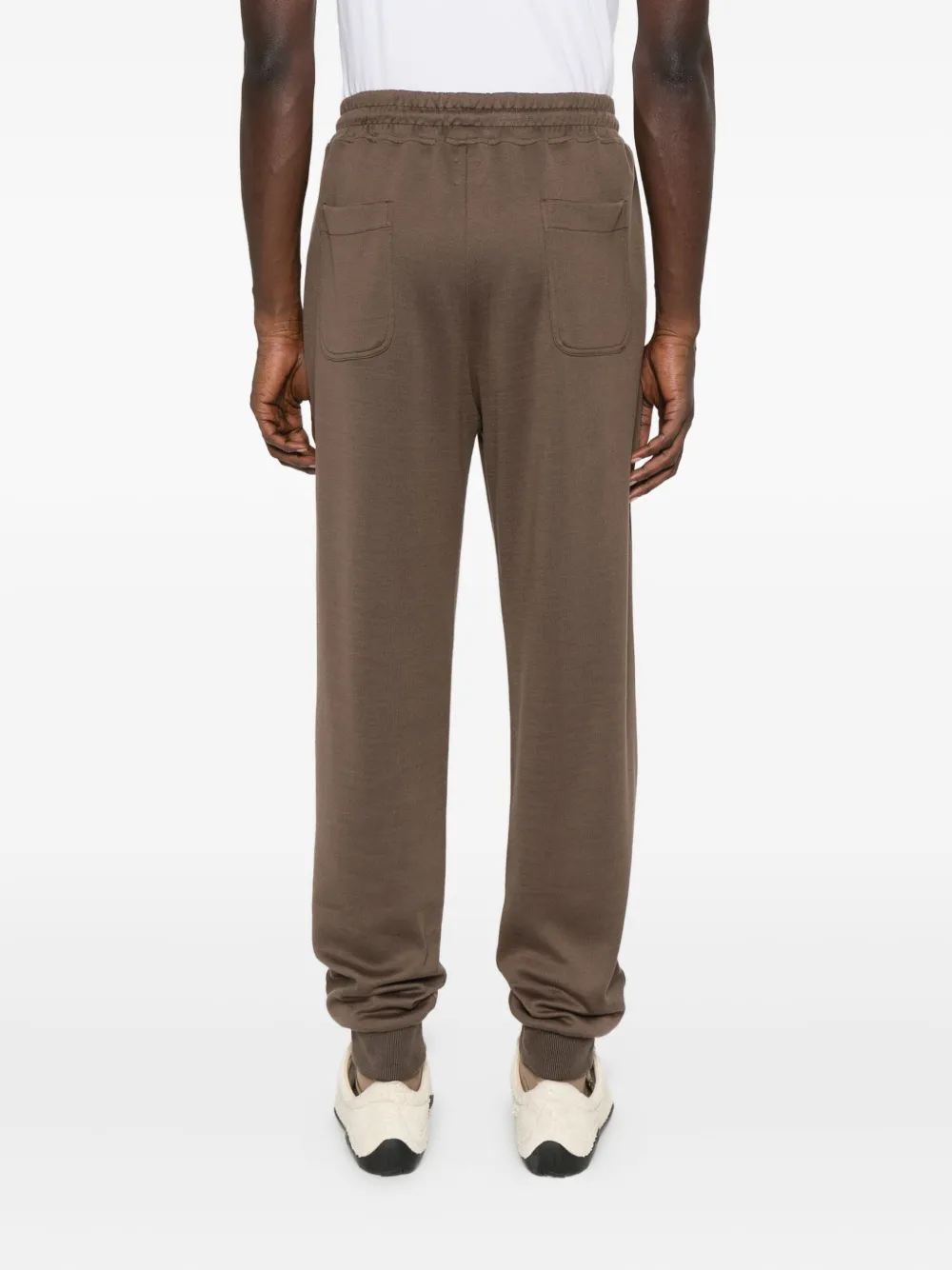 Eleventy Cotton Blend Track Pants In Brown