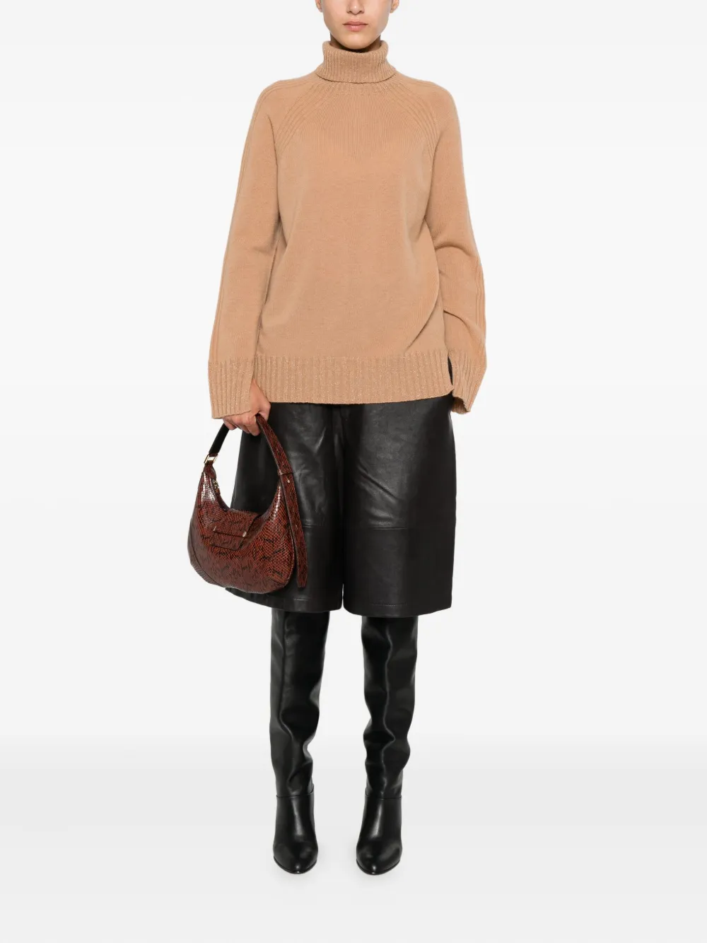 TWINSET turtleneck ribbed sweater | Knitted Sweaters | Image 2
