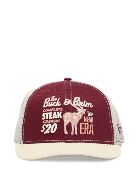 NEW ERA CAP 9FIFTY embroidered panelled-design trucker cap