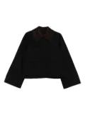 Skall Studio corduroy-collar jacket - Black