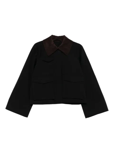 Skall Studio corduroy-collar jacket