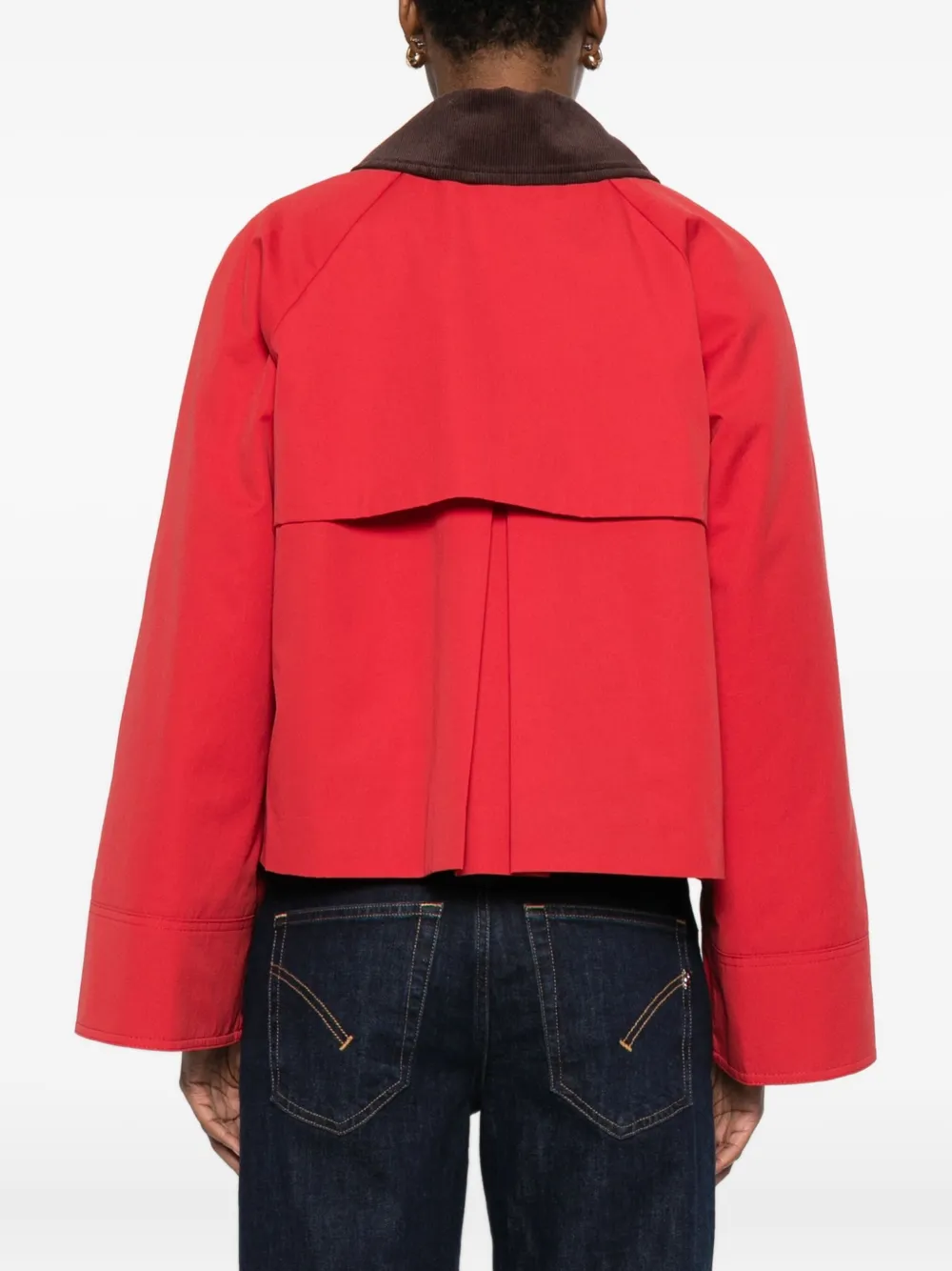 Skall Studio Gaby Corduroy-collar Jacket In Red