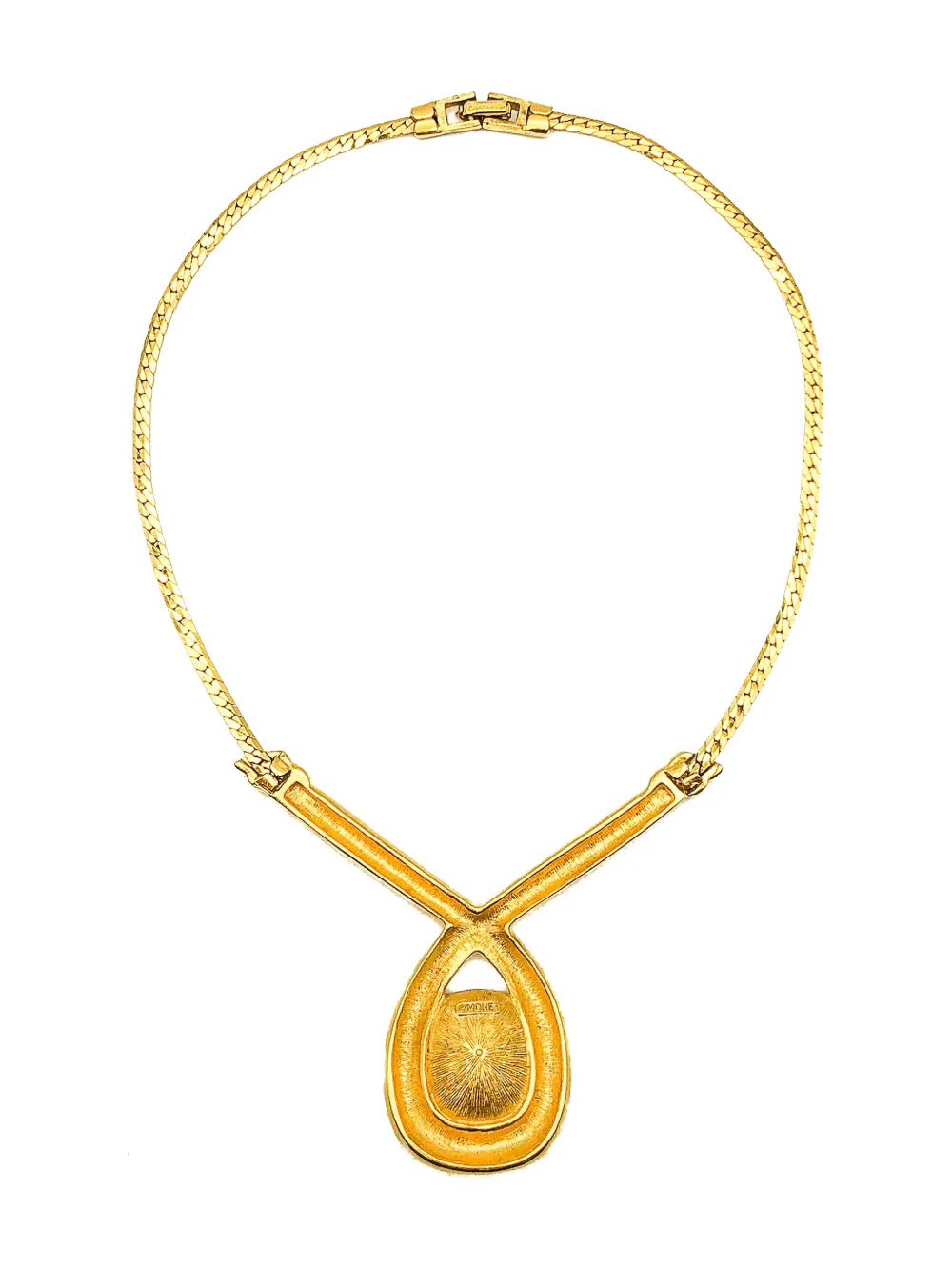 1980s Crystal Crossover Necklace