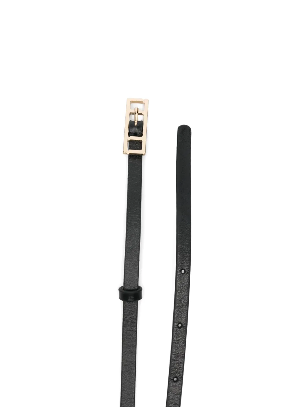 Fabiana Filippi Leren riem Zwart