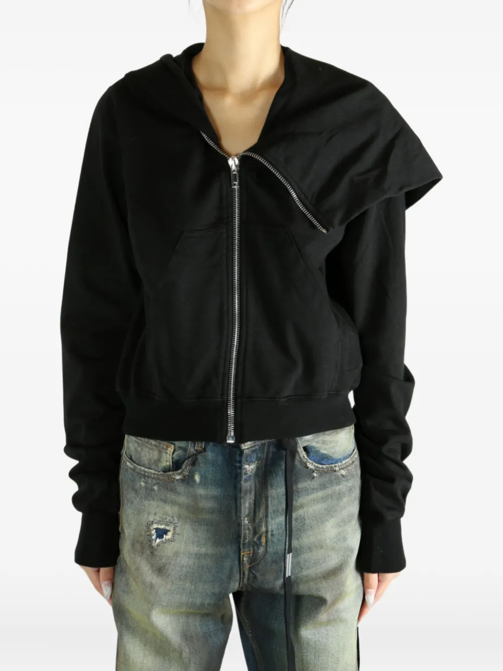 Rick Owens DRKSHDW hooded zip-up cardigan | Cardigans | Image 2