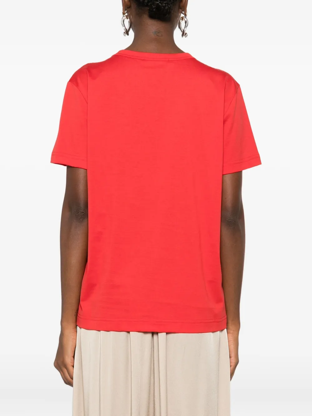 Fabiana Filippi T-shirt met ronde hals Rood