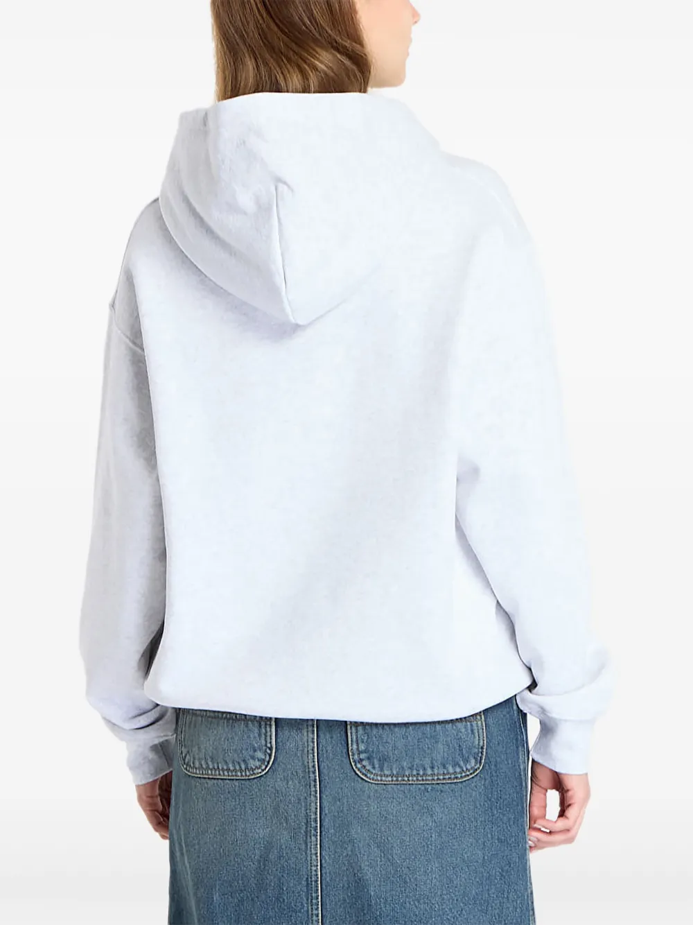 Dime Cursive Small Logo Hoodie In Gray