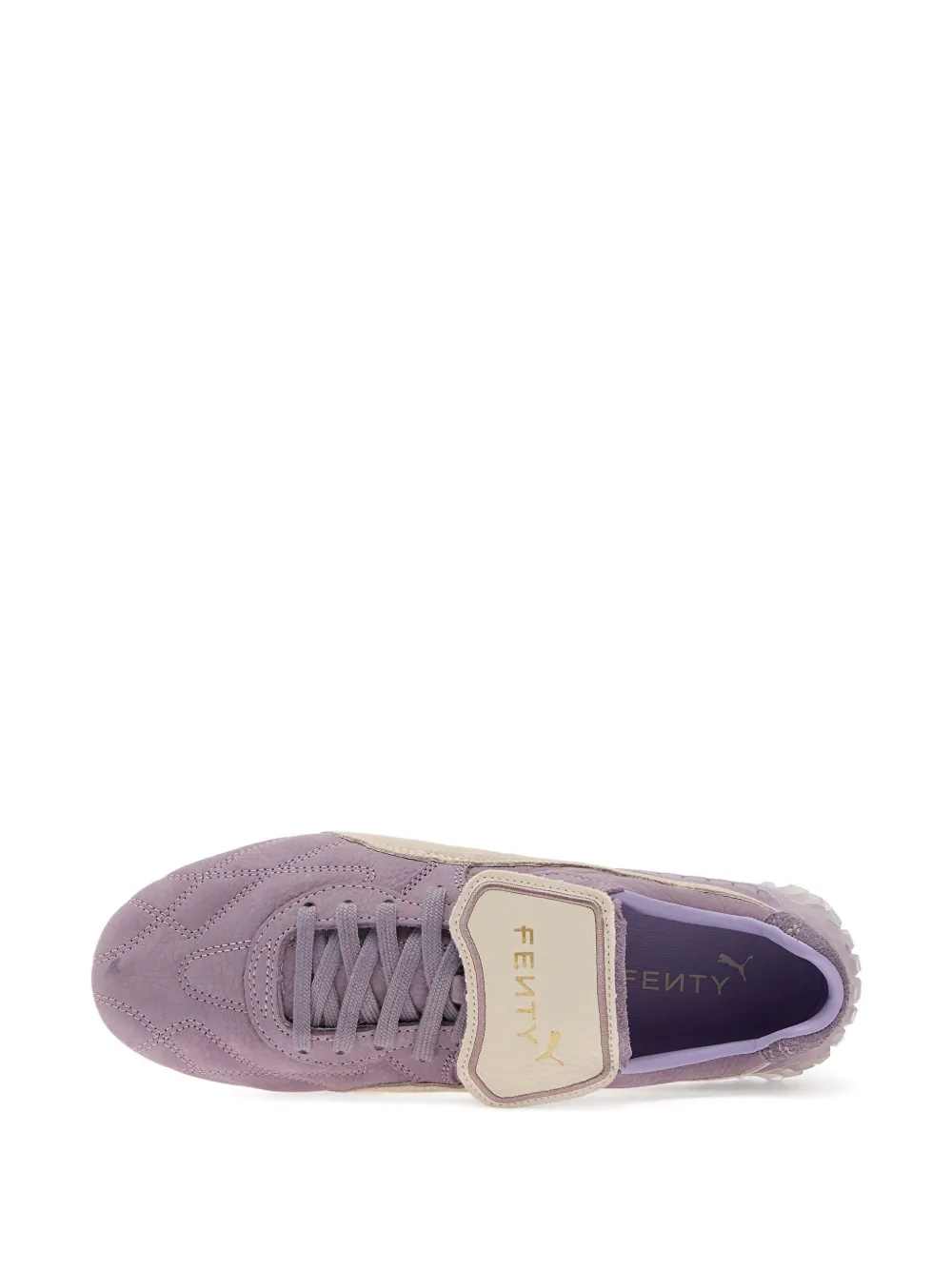 PUMA x Fenty Avanti Ls quilted leather lace-up sneakers Purple