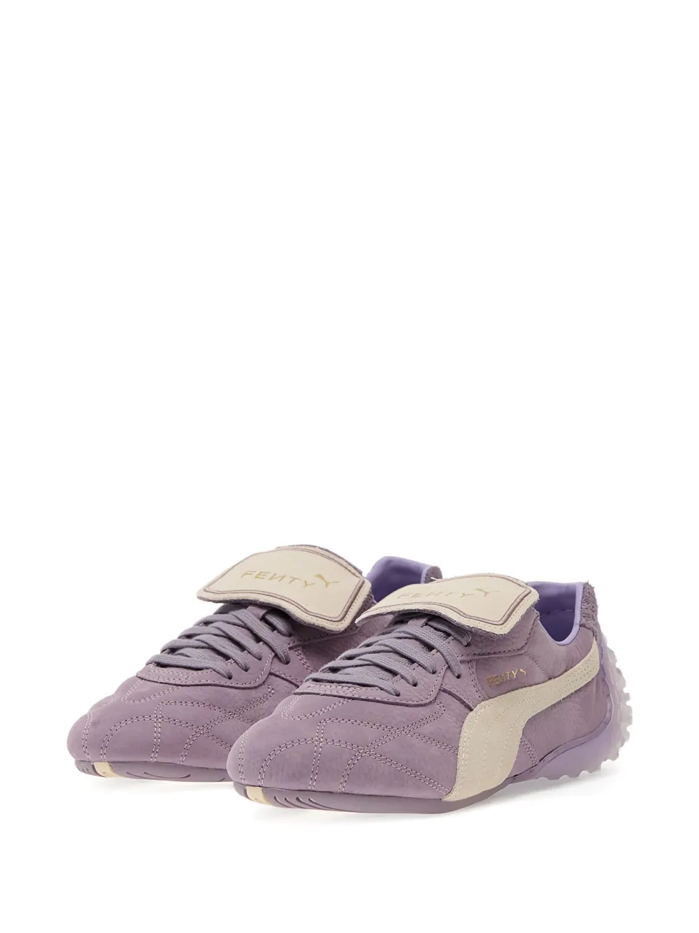PUMA x Fenty Avanti Ls quilted leather lace-up sneakers - Paars