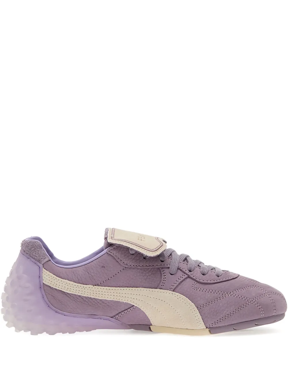 Puma X Fenty Avanti Ls Quilted Leather Lace-up Sneakers In Purple