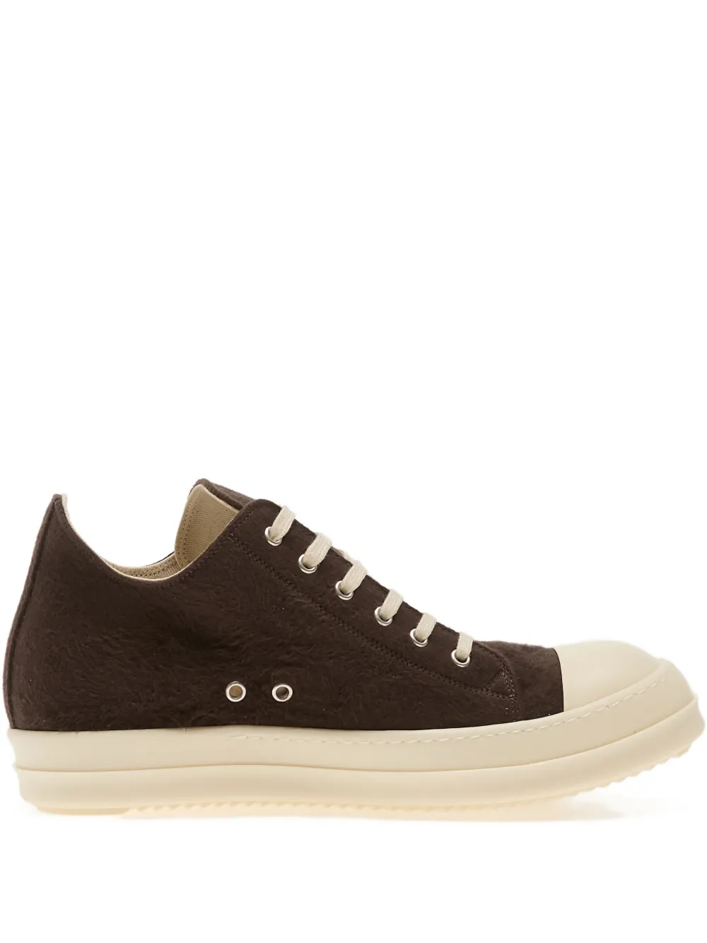 Rick Owens lace-up low-top sneakers Brown