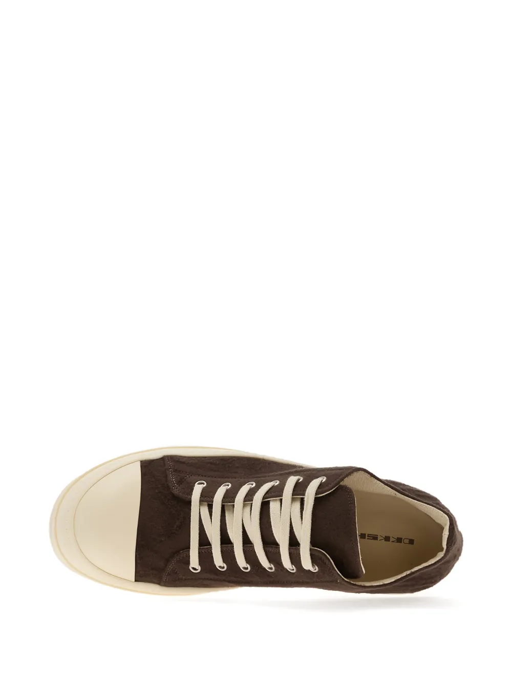 Rick Owens lace-up low-top sneakers Brown