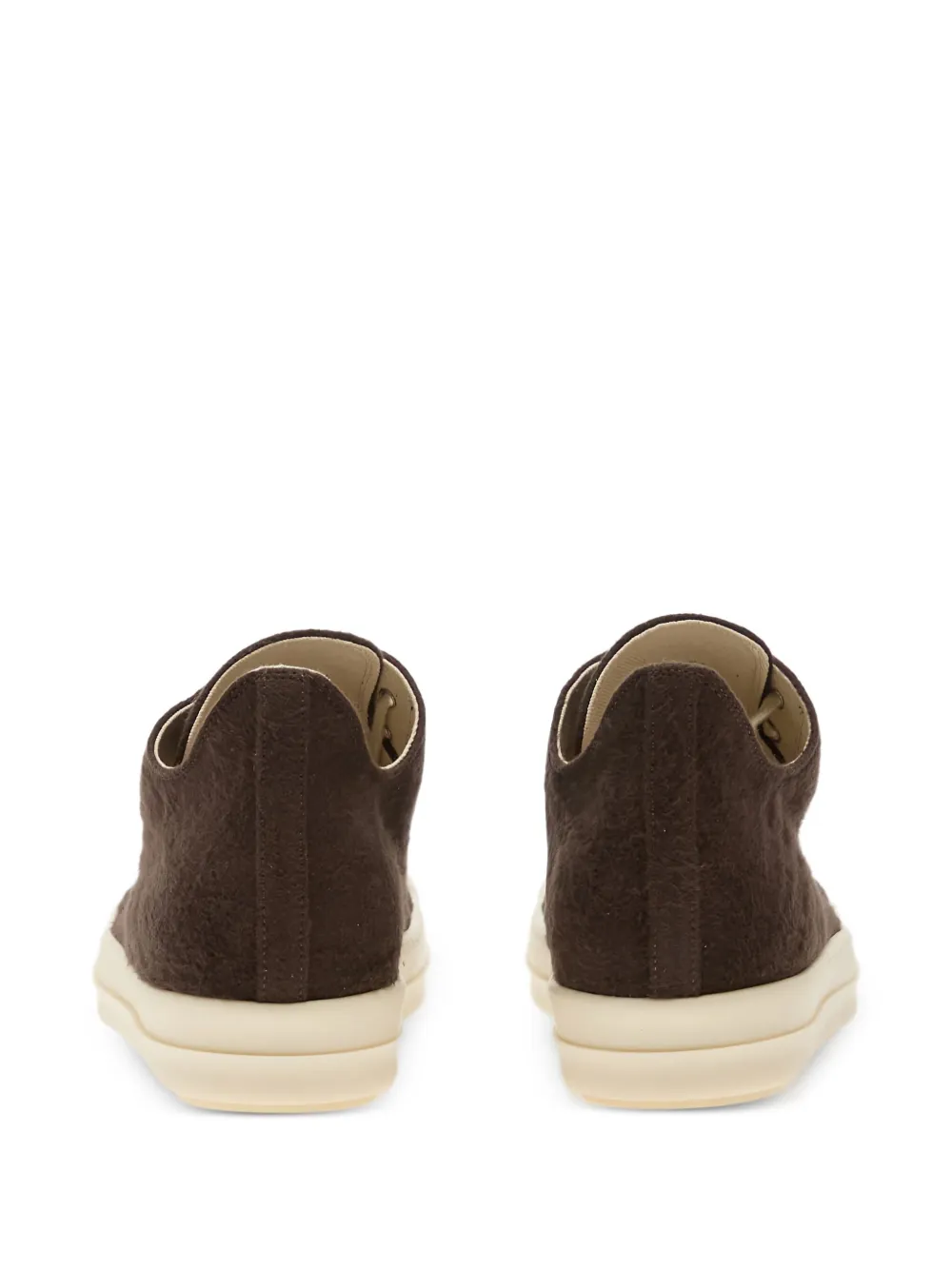 Rick Owens lace-up low-top sneakers Brown