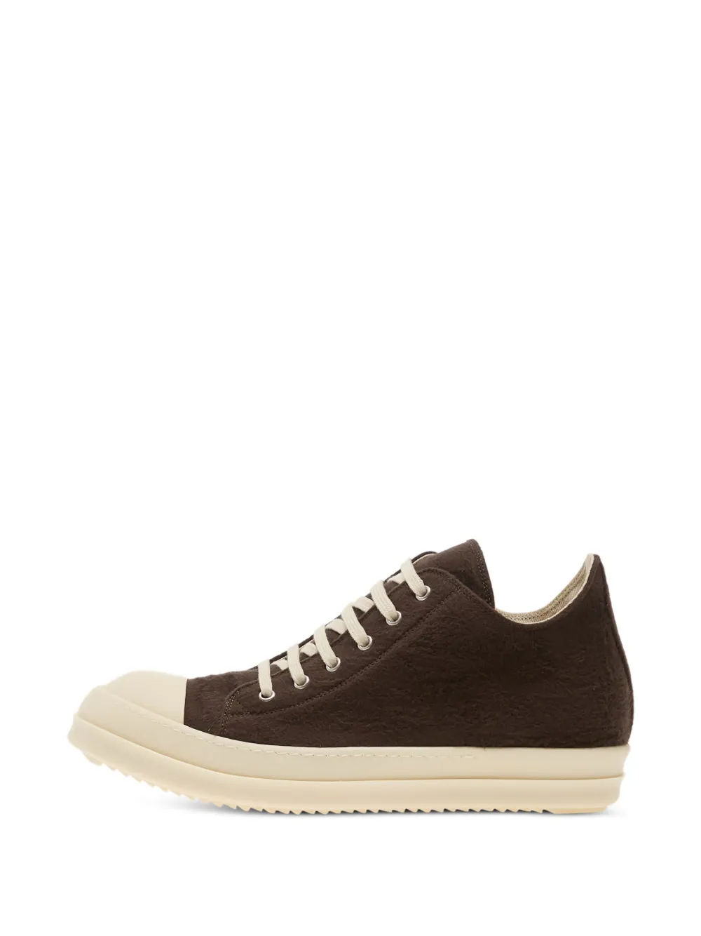 Rick Owens lace-up low-top sneakers Brown