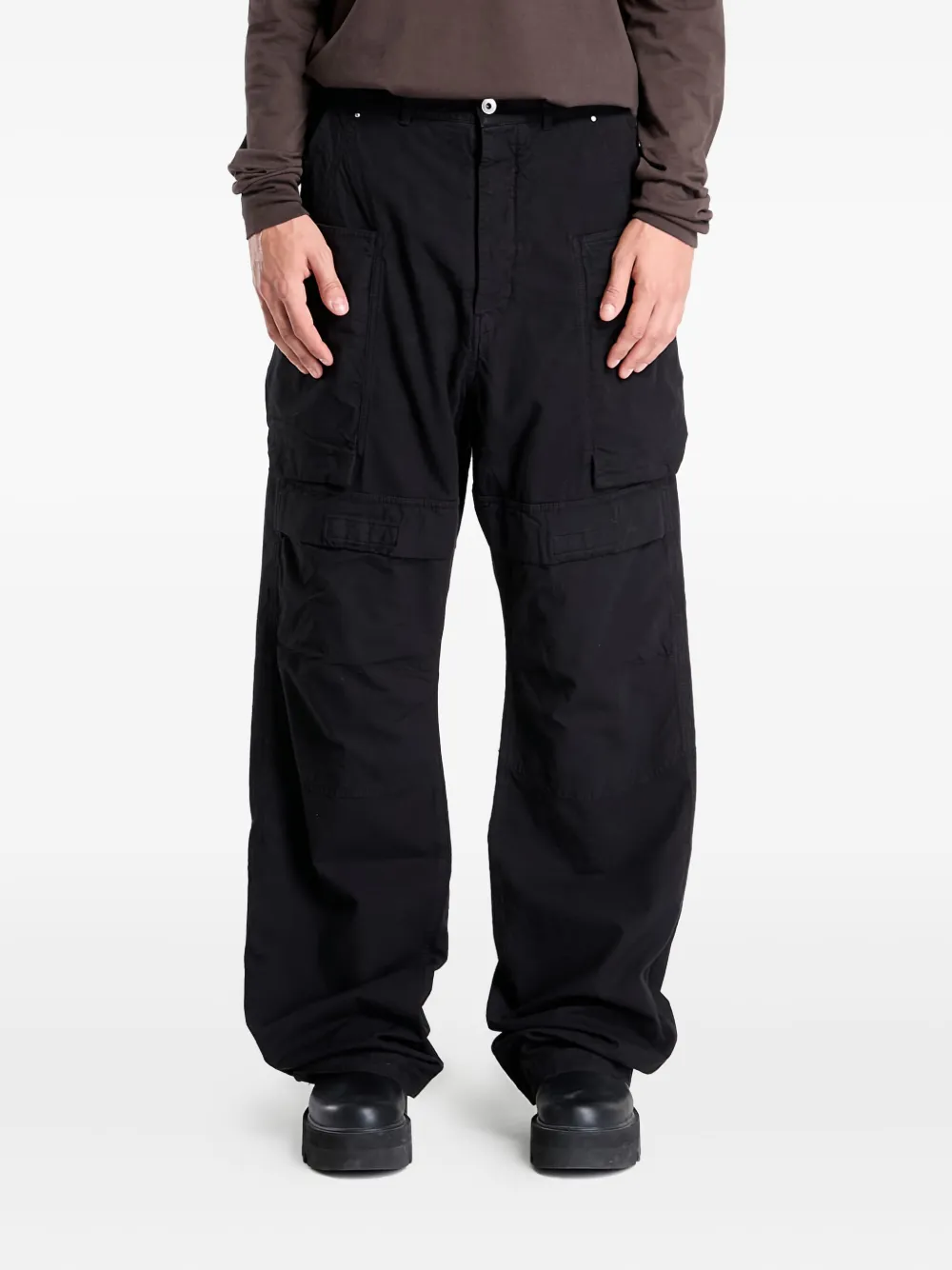 Rick Owens DRKSHDW cargo-pocket cotton trousers | Black | Image 1