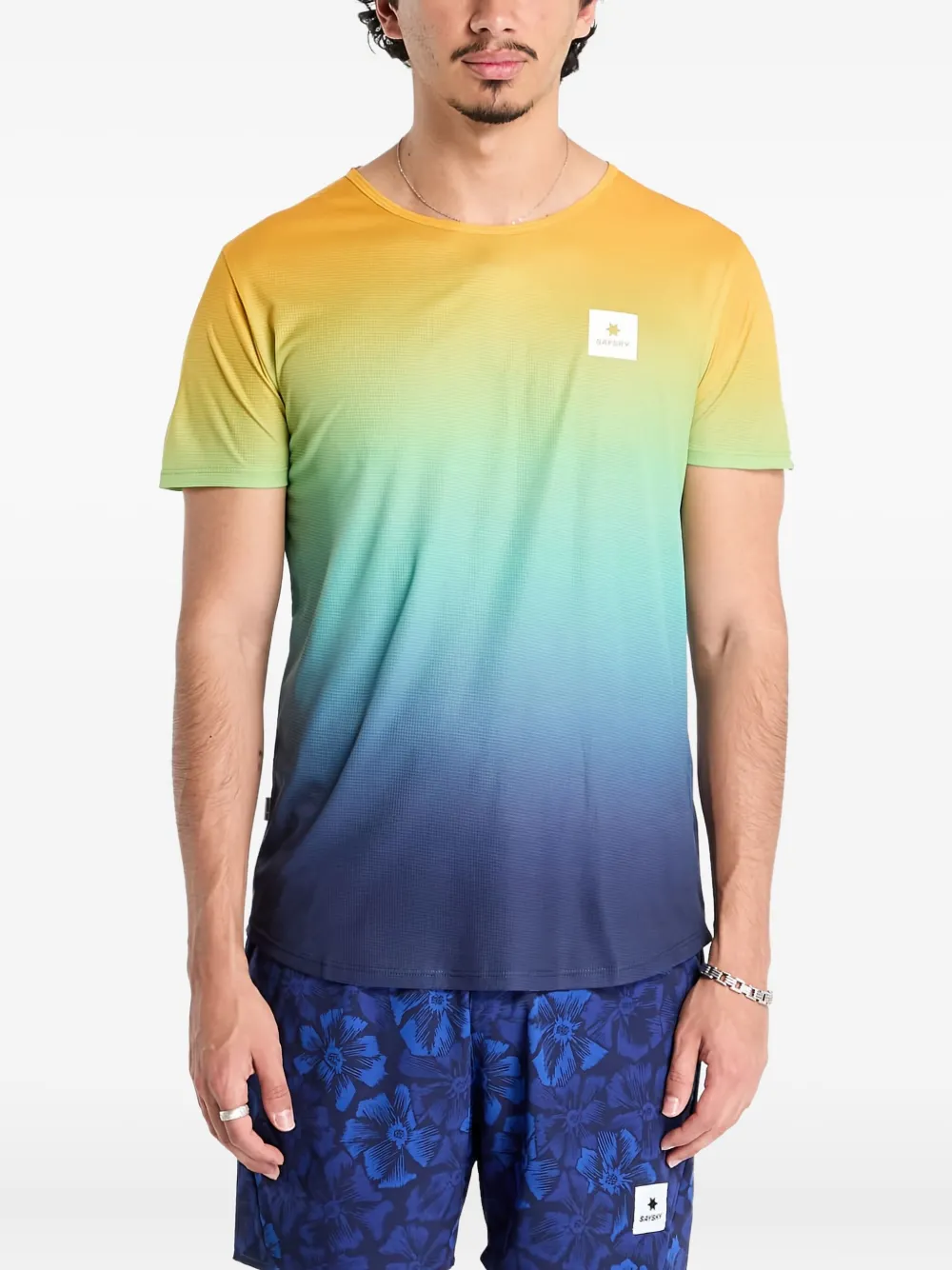  Saysky Drip Dye Flow T-shirt - Blue 