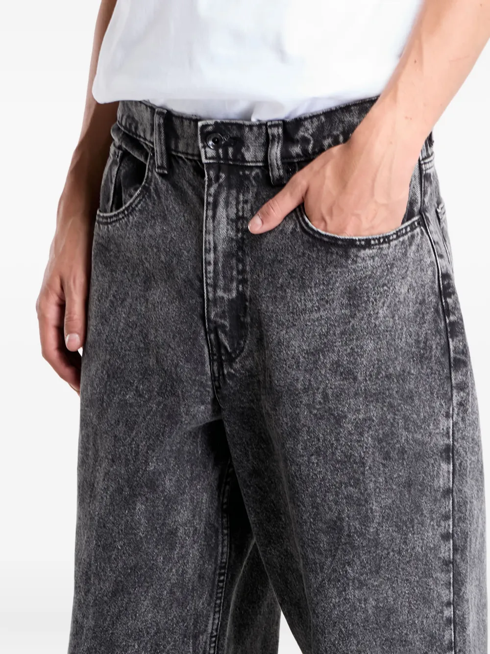 Vans Check-5 Bacid-wash Jeans In Black
