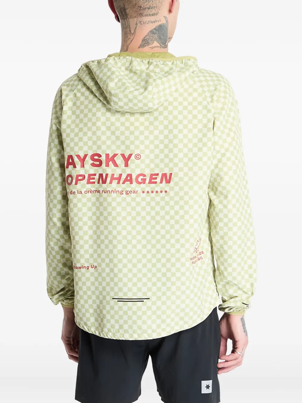 Saysky Checker Pace Jacket In Green