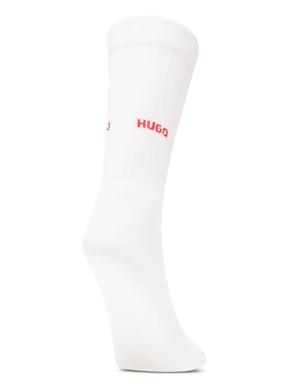HUGO Drie paar gebreide sokken met logo Zwart
