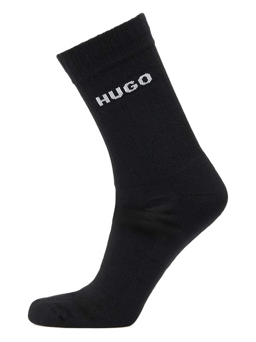 Hugo Boss Logo Rib-knit Socks (pack Of Three) In Multi