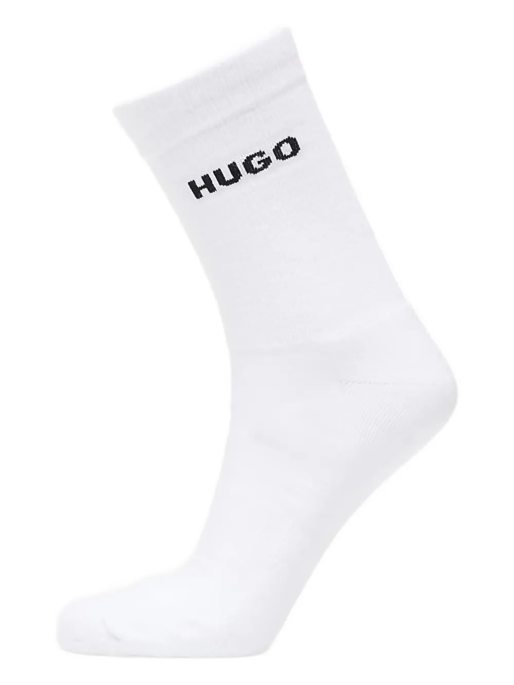 Hugo Boss Logo Rib-knit Socks (pack Of Three) In Multi