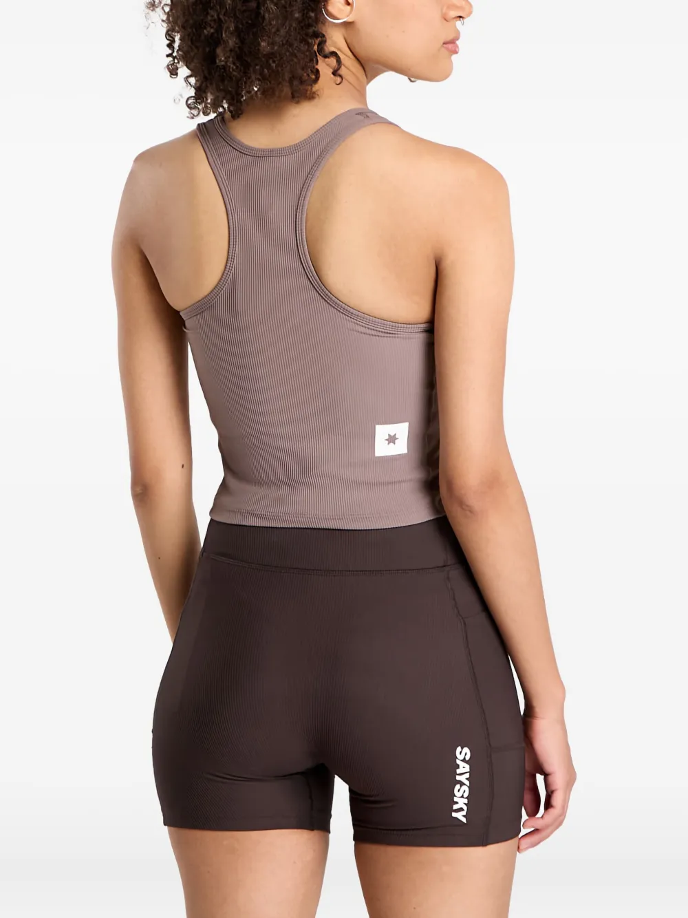 SAYSKY ribbed racer-back tank top | Vests & Tank Tops | Image 2