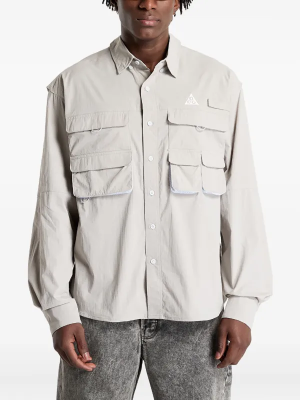 grey nike long sleeve shirt