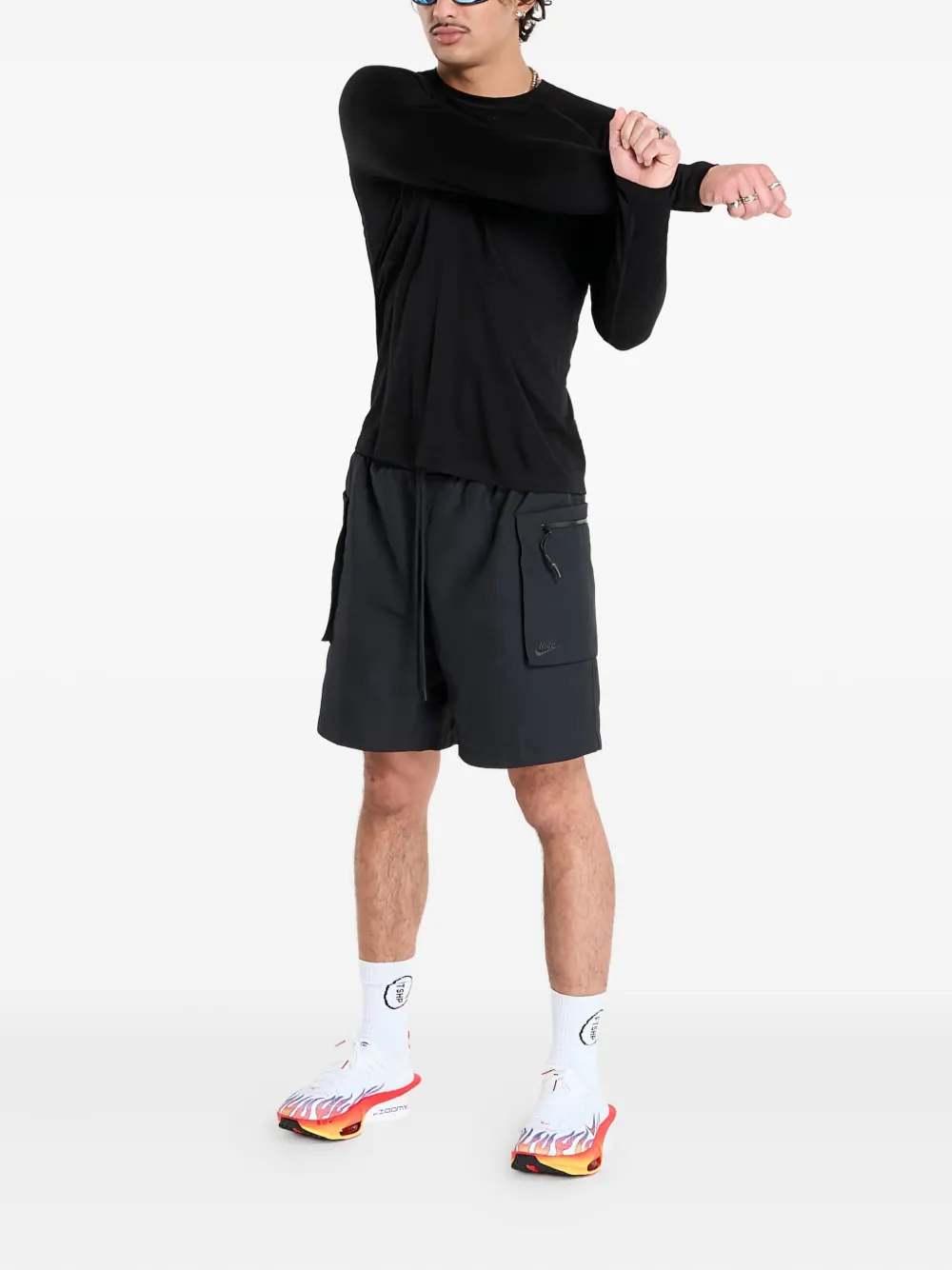 NNORMAL long-sleeve crew-neck T-shirt - Zwart