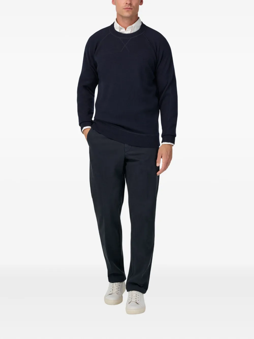 Boggi Milano straight-leg chinos - Blauw