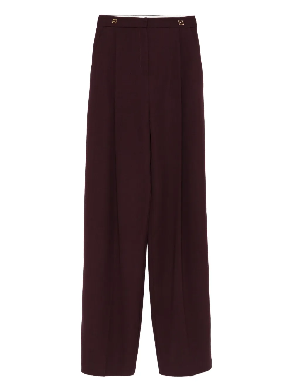 Elisabetta Franchi pleated-front trousers | Red | Image 1