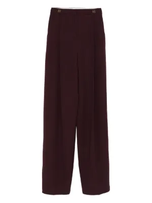 Rochas ドラップディテール パンツ | ブラウン | FARFETCH JP