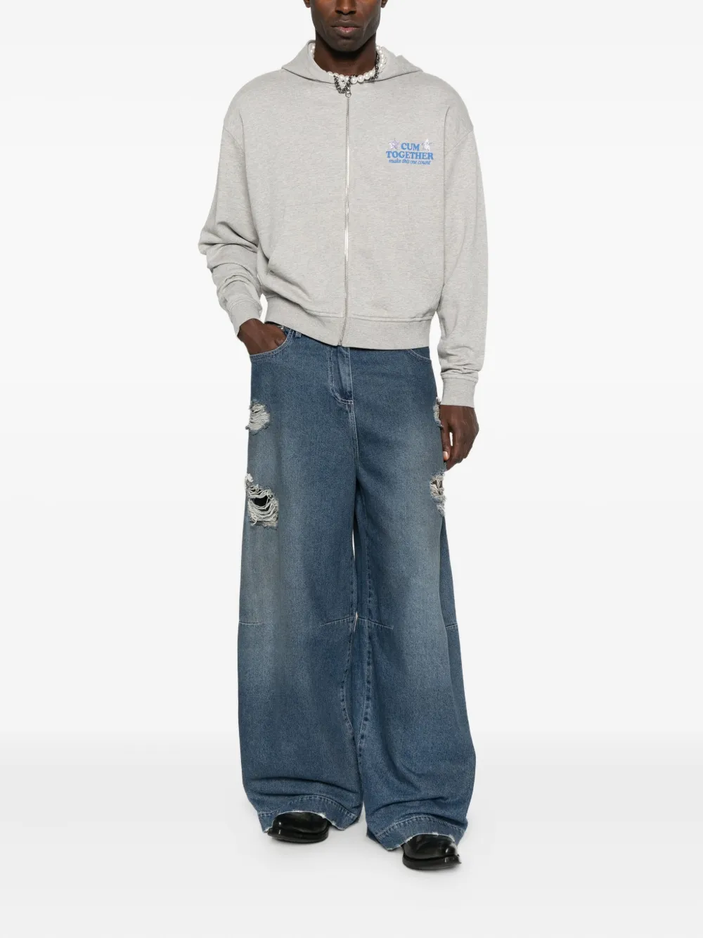 CARNE BOLLENTE zip-up hoodie | Hoodies | Image 2