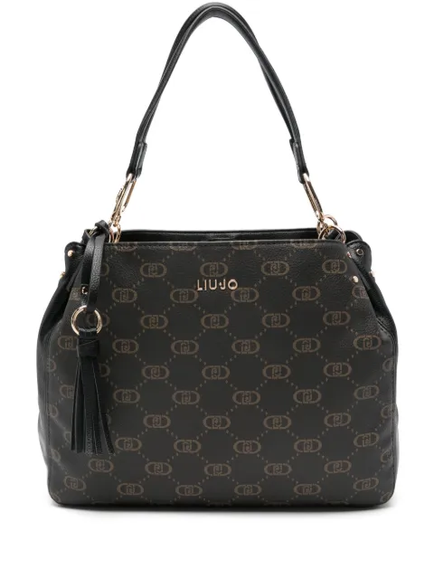 LIU JO monogram tassel tote bag