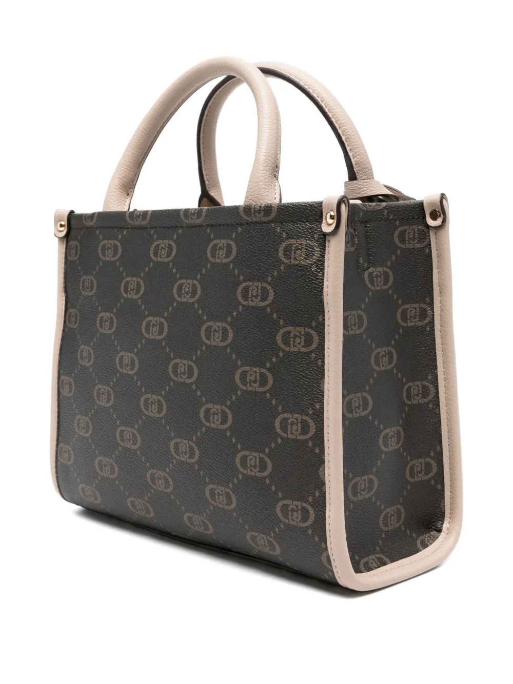 Liu •jo Monogram Tote Bag In Brown