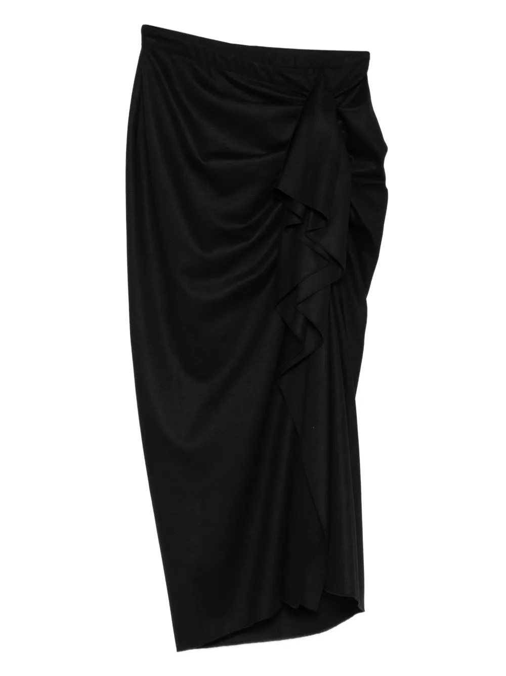 Fabiana Filippi ruffled draped skirt | Black | Image 1