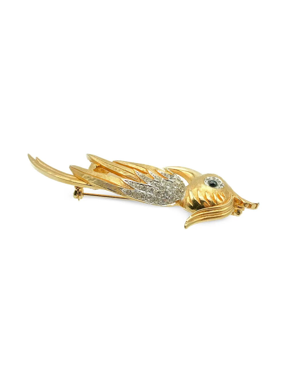 1960s Cockatoo Pearl Belly Brooch