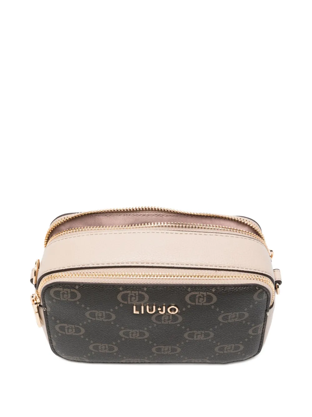LIU JO Crossbodytas met logoplakkaat Bruin