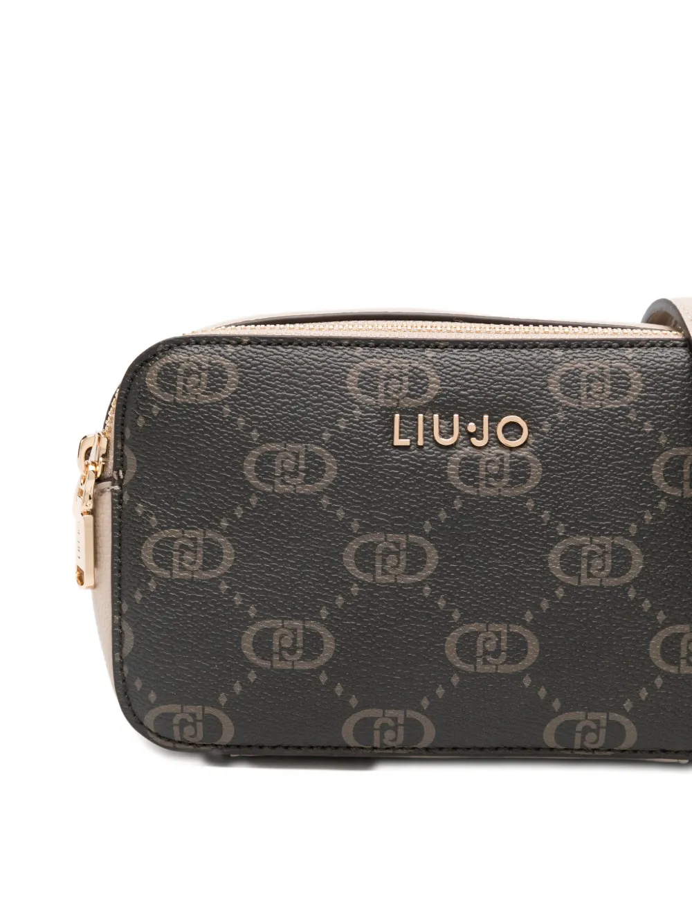 LIU JO Crossbodytas met logoplakkaat Bruin