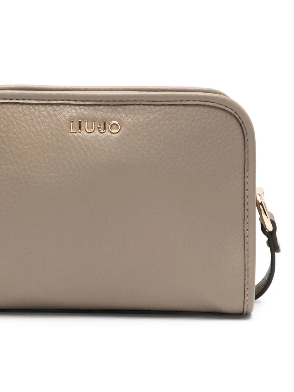 LIU JO Schoudertas met logoplakkaat Beige